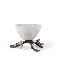 شاخه بلوط ظرف سنگی B3 سنگ خاکستری