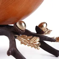 شاخه بلوط ظرف چوبی B3 چوب روشن