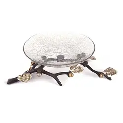 شاخه بلوط ظرف شیشه ای A4 قهوه‌ای