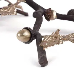 شاخه بلوط ظرف شیشه ای A4 قهوه‌ای