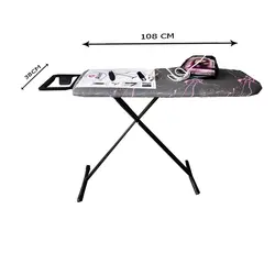 میز اتو آلوین فلزی  سایز لارج پایه بلند پریز دار318