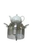 نزاز کتری و قوری استیل دسته سفید کد 2600