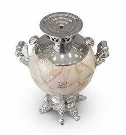 سماور توپی طرح ماربل قهوه ای کد 609 c