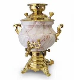 سماور ماریا طرح ماربل قهوه ای کد 404 cp