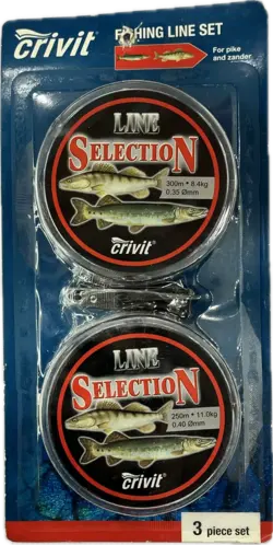 نخ ماهیگیری مونوفیلامنت CRIVIT آلمانی 300m بسته دو عددی + نخ چین
