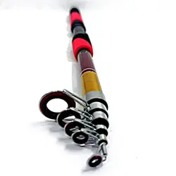 چوب ماهیگیری فایبر گلاس دسته قرمز مشکی 3m3 270