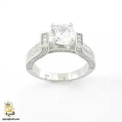 انگشتر نقره زنانه فلاور طرح جواهر کد RSW F4