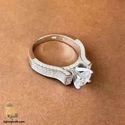 انگشتر نقره زنانه فلاور طرح جواهر کد RSW F4