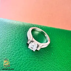 انگشتر نقره زنانه فلاور طرح جواهر کد RSW F4