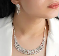 سرویس زنانه جواهر آب کاری نقره