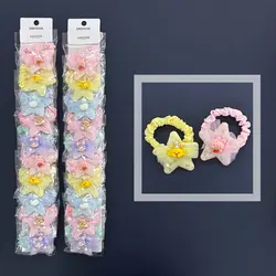 کش موی دخترانه پارچه ای عروسکی(۱۰عددی)