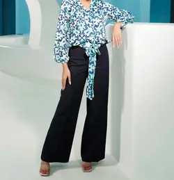 شومیز پشت حلقه کمربند دار-کد6-طرح زارا