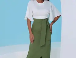 دامن لنگی کمربند دار-کد3