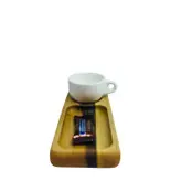 شات و سینی قهوه خوری ۱۲سانتی