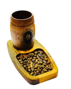 ست چوبی قهوه خوری بزرگ
