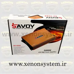 آمپلی فایر خودرو ساووی 4 کانال مدل SV-4104 - زنون سیستم