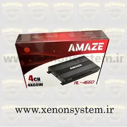 قیمت و خرید آمپلی فایر خودرو AMAZE چهار کانال مدل AL-4660 - زنون سیستم