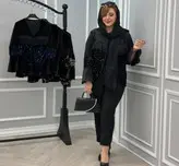 کت مخمل پولک دوزی هانیا
