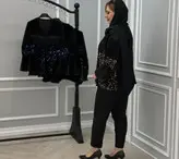 کت مخمل پولک دوزی هانیا