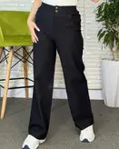 شلوار بگ کتان کش