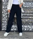 شلوار بگ کتان کش