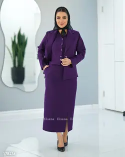 ست سه تیکه مجلسی ( کت دامن و جلیقه )