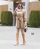 بارانی کوتاه کتان تی سی ( سایز بزرگ دارد)