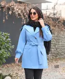 بارانی کوتاه کتان تی سی ( سایز بزرگ دارد)