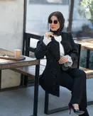 مانتو مجلسی گل برجسته ( سایز بزرگ دارد)