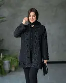 مانتو مجلسی گل برجسته ( سایز بزرگ دارد)