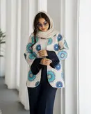 کت شلوار مروارید دوزی مزونی ملکا