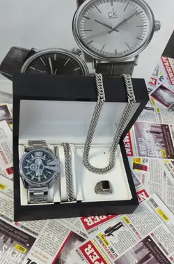 ست هدیه مردانه ساعت دیزل با اکسسوری همراه