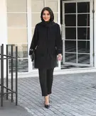 مانتو مجلسی کارشده مخمل شانل