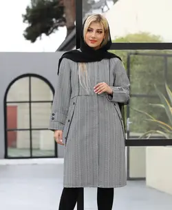 پالتو ریما یقه گرد بغل پرچی