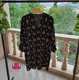 مانتو نخی طرح خامه‌دوزی کد ۰۳۰۱۰۸۲