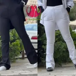 شلوار کتان کش دمپا زنانه کد ۰۴۰۱۰۵۳