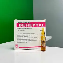 آمپول ب کمپلکس ترکیه ای بهپتال - BEHEPTAL ENJEKSIYONLUK COZELTI - فروشگاه استار مکمل بدنسازی ورزشی نمایندگی معتبر ایران امارات