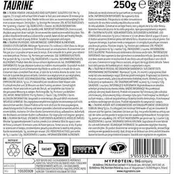 تائورین مای پروتئین - MYPROTEIN Taurine - فروشگاه استار مکمل بدنسازی ورزشی نمایندگی معتبر ایران امارات