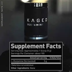 گلوتامین کیجد ۵۰۰گرمی - Glutamine Kaged - فروشگاه استار مکمل بدنسازی ورزشی نمایندگی معتبر ایران امارات