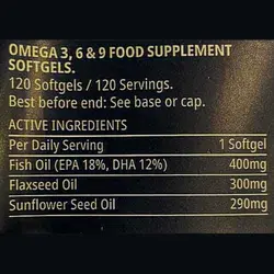 امگا 9 6 3 مای ویتامینز Omega 3,6,9 - فروشگاه استار مکمل بدنسازی ورزشی نمایندگی معتبر ایران امارات