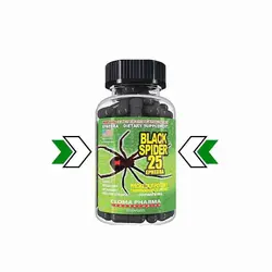 چربی سوز بلک اسپایدر 25 کلوما فارما - فروشگاه استار مکمل بدنسازی ورزشی نمایندگی معتبر ایران امارات