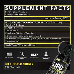 چربی سوز لیپو۶ اینتنس ناترکس - Nutrex Lipo6 Intense - فروشگاه استار مکمل بدنسازی ورزشی نمایندگی معتبر ایران امارات