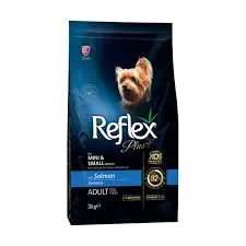 غذای خشک سگ نژاد کوچک رفلکس پلاس طعم سالمون وزن 3 کیلوگرم