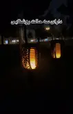 چراغ خورشیدی تزئینی طرح مشعل ۸۰ سانتی