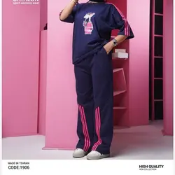 ست تیشرت شلوار اسلش زنانه