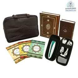 قلم قرآنی بصیر 40 گیگ با قرآن 604 صفحه‌ای و منتخب مفاتیح (کیف برزنتی)