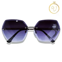 عینک آفتابی زنانه مشکی و قهوه ای با عدسی طوسی سایز بزرگ Voyage(دو رنگ) - six