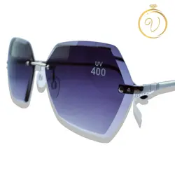 عینک آفتابی زنانه مشکی و قهوه ای با عدسی طوسی سایز بزرگ Voyage(دو رنگ) - six