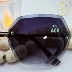 عینک آفتابی زنانه مشکی و قهوه ای با عدسی طوسی سایز بزرگ Voyage(دو رنگ) - six