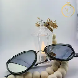 عینک آفتابی زنانه فریم دودی شفاف گرد با عدسی دودی سایه روشن مدل Urban Cool - six
